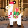 6ft Inflatable LED Christmas Llama With Gifts -Christmas Decorations Store 4ft LED Inflatable Ground Breaker Pumpkin Reaper 1 1 600x600 1