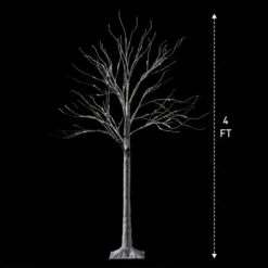 64 LED White Birch Tree Decoration With Lights 4ft -Christmas Decorations Store 4ft White Birch Tree Decoration with 64 LED Lights 6 result 600x600 1