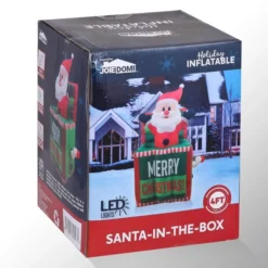 4ft Inflatable LED Santa In The Box 13 4ft Inflatable LED Santa In The Box -Christmas Decorations Store 4ftTall Inflatable Santa in The Box 6 result 600x600 1