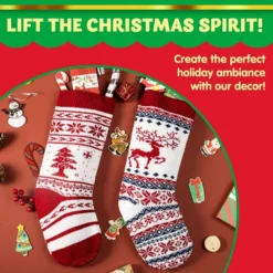 4pcs Knit Christmas Stockings Decoration 18in -Christmas Decorations Store 4pcs Knit Christmas Stockings Decoration 18in 4 600x600 1