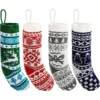 4pcs Multicolor Knit Christmas Stockings 18in 1 4pcs Multicolor Knit Christmas Stockings 18in -Christmas Decorations Store 4pcs Multicolor Knit Christmas Stockings 18in 2