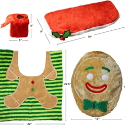 5pcs Gingerbread Bathroom Decoration Set 9 5pcs Gingerbread Bathroom Decoration Set -Christmas Decorations Store 5 Pieces Christmas Gingerbread Theme Bathroom Decoration Set 3 result 600x574 1