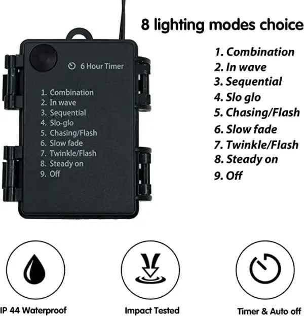 50 LED Artificial Christmas Pre Lit Wreaths 20in 5 50 LED Artificial Christmas Pre Lit Wreaths 20in - Image 3