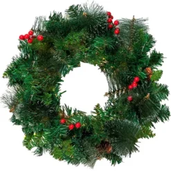 50 LED Artificial Christmas Pre Lit Wreaths 20in 11 50 LED Artificial Christmas Pre Lit Wreaths 20in -Christmas Decorations Store 50 LED Artificial Christmas Pre lit Wreaths 20in 5 600x600 1