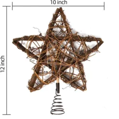 50 LED Rattan Star Christmas Tree Topper -Christmas Decorations Store 50 LED Rattan Star Tree Topper 3 result 600x603 1
