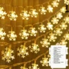 50 LED Warm White Snowflake String Fairy Lights 17.06ft -Christmas Decorations Store 50 LED Snowflake String Fairy Lights 1 result 600x600 1
