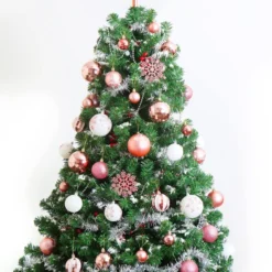 50pcs Blue And White Christmas Ornaments -Christmas Decorations Store 50Pcs Rosegold amp White Christmas Ornaments 4 result 600x900 1