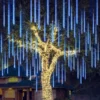 10 Tubes (19.8 In) Christmas Meteor Shower Lights, Blue -Christmas Decorations Store 540 LEDs Christmas Meteor Shower Lights Blue 1 result 600x600 1