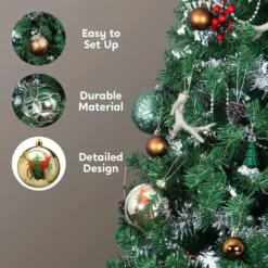 56pcs Green And Gold Assorted Christmas Ornament Sets -Christmas Decorations Store 56pcs Green and Gold Assorted Christmas Ornament Sets 1 600x600 1