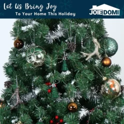 56pcs Green And Gold Assorted Christmas Ornament Sets -Christmas Decorations Store 56pcs Green and Gold Assorted Christmas Ornament Sets 4 600x600 1