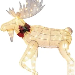 Christmas Cotton Moose LED Yard Light 5ft -Christmas Decorations Store 5ft Cotton Moose LED Yard Light 6 1 600x720 1