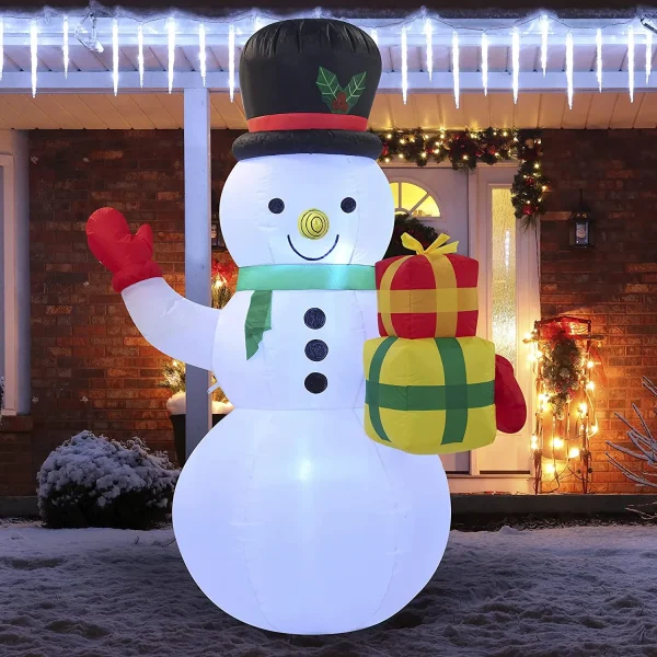 5ft LED Inflatable Snowman Christmas Decoration 3 5ft LED Inflatable Snowman Christmas Decoration
