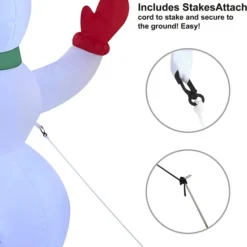 5ft LED Inflatable Snowman Christmas Decoration 10 5ft LED Inflatable Snowman Christmas Decoration -Christmas Decorations Store 5ft LED Inflatable Snowman Christmas Decoration 3 result 600x622 1