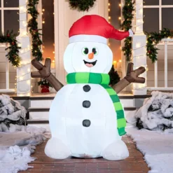 5ft LED Light Up Big Snowman Blow Up
