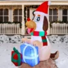 5ft Tall LED Puppy Inflatable With Gifts Decoration -Christmas Decorations Store 5ft Tall LED Puppy Inflatable With Gifts Decoration 600x600 1
