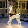 Christmas Tinsel Reindeer Buck LED Yard Light 5ft -Christmas Decorations Store 5ft Tinsel Reindeer Buck LED Yard Lights 1 600x600 1