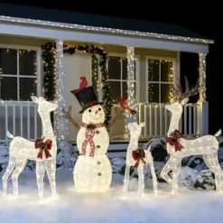 Christmas Tinsel Reindeer Buck LED Yard Light 5ft -Christmas Decorations Store 5ft Tinsel Reindeer Buck LED Yard Lights 6 600x400 1