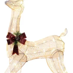 Christmas Tinsel Reindeer Buck LED Yard Light 5ft -Christmas Decorations Store 5ft Tinsel Reindeer Buck LED Yard Lights 7 600x1199 1