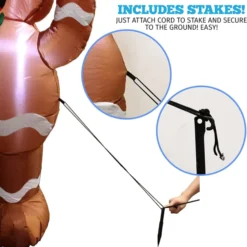 5ft LED Yard Decoration Inflatable Gingerbread Man -Christmas Decorations Store 5ft Yard Decoration Inflatable Gingerbread Man 4 result 600x615 1