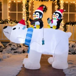 6.5ft Large Christmas Polar Bear Inflatable Decoration 10 6.5ft Large Christmas Polar Bear Inflatable Decoration -Christmas Decorations Store 6.5ft Large Christmas Polar Bear Inflatable Decoration 6 600x600 1