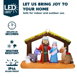 6.5ft Large Nativity Scene Inflatable -Christmas Decorations Store 6.5ft Large Nativity Scene Inflatable 3 1 600x600 1