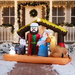 6.5ft Large Nativity Scene Inflatable -Christmas Decorations Store 6.5ft Large Nativity Scene Inflatable 4 2 600x600 1