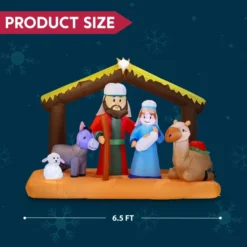 6.5ft Large Nativity Scene Inflatable -Christmas Decorations Store 6.5ft Large Nativity Scene Inflatable 5 1 600x600 1