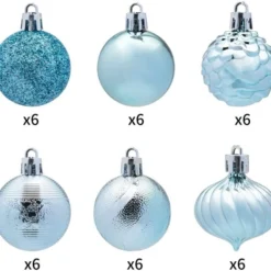 36pcs Baby Blue Christmas Ornaments 1.57in -Christmas Decorations Store 61iftXTJOcL. AC SL1200 1 600x565 1