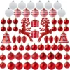 66pcs Red And White Christmas Ornaments 2 66pcs Red And White Christmas Ornaments -Christmas Decorations Store 66Pcs Christmas Assorted Ornaments Red amp White 1 600x594 1