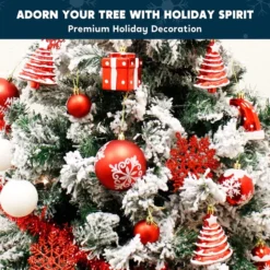 66pcs Assorted Red And White Christmas Ornaments -Christmas Decorations Store 66Pcs Red and White Christmas Assorted Ornaments 7 600x600 1