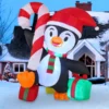 6ft Tall LED Funny Inflatable Christmas Penguin -Christmas Decorations Store 6Ft Chubby Penguin 1 result scaled 600x600 1