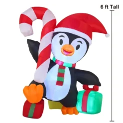 6ft Tall LED Funny Inflatable Christmas Penguin -Christmas Decorations Store 6Ft Chubby Penguin 3 result 600x600 1