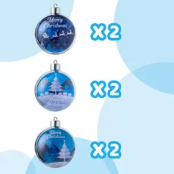 6pcs Clear Christmas Ornament Balls 12 6pcs Clear Christmas Ornament Balls -Christmas Decorations Store 6Pcs 7CM Christmas Photo Ornament Ball 2 600x600 1