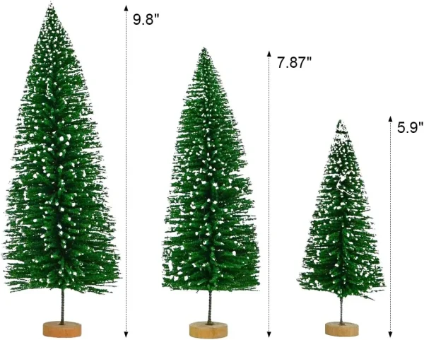 6pcs Mini Snow Frosted Artificial Christmas Trees 8 6pcs Mini Snow Frosted Artificial Christmas Trees - Image 6