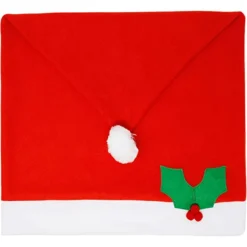 4pcs Santa Hat Chair Covers And 2pcs Handle Covers 13 4pcs Santa Hat Chair Covers And 2pcs Handle Covers -Christmas Decorations Store 6Pcs Chair Cover Santa Claus Hat with Two Door Handle Covers 4 1