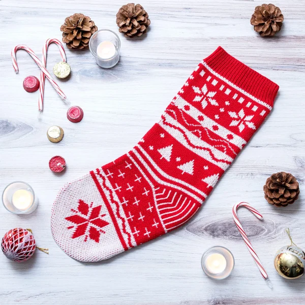 6pcs Christmas Knit Stocking Decoration 4 6pcs Christmas Knit Stocking Decoration - Image 2