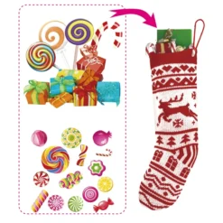 6pcs Christmas Knit Stocking Decoration 10 6pcs Christmas Knit Stocking Decoration -Christmas Decorations Store 6Pcs Christmas Stockings Knit Decorations 3 result 1 600x600 1