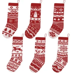 6pcs Christmas Knit Stocking Decoration 13 6pcs Christmas Knit Stocking Decoration -Christmas Decorations Store 6Pcs Christmas Stockings Knit Decorations 7 result 1 600x600 1