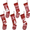 6pcs Knit Christmas Stockings Decoration -Christmas Decorations Store 6Pcs Knit Christmas Stockings 1 600x596 1