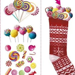 6pcs Knit Christmas Stockings Decoration -Christmas Decorations Store 6Pcs Knit Christmas Stockings 3 600x661 1