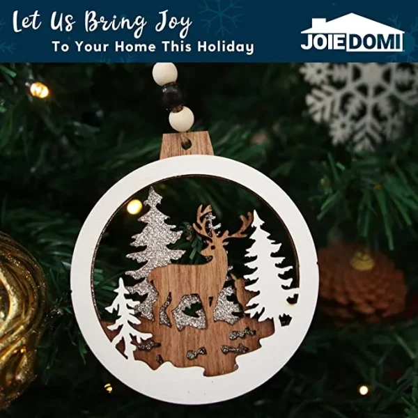 6pcs Christmas Hanging Reindeer Ornaments 7 6pcs Christmas Hanging Reindeer Ornaments - Image 5