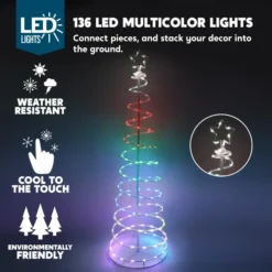6ft 135 LED Smart Animated Lightshow Spiral Christmas Tree -Christmas Decorations Store 6ft 135 LED Smart Animated Lightshow Spiral Christmas Tree 2 scaled 600x600 1
