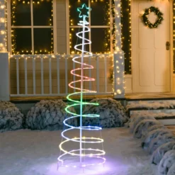 6ft 135 LED Smart Animated Lightshow Spiral Christmas Tree -Christmas Decorations Store 6ft 135 LED Smart Animated Lightshow Spiral Christmas Tree 3 scaled 600x600 1