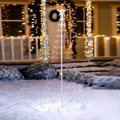 6ft 275 LED Animated Lightshow Cone Christmas Tree -Christmas Decorations Store 6ft Animated Lightshow Cone Christmas Tree 1 600x600 1