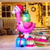 6ft Christmas Flamingo With Gift Boxes -Christmas Decorations Store 6ft Christmas Flamingo with Gift Boxes 1 result 600x600 1