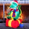 6ft Inflatable LED Christmas Dinosaur Sitting On A Gift -Christmas Decorations Store 6ft Inflatable LED Christmas Dinosaur Sitting on a Gift 1 result 600x600 1