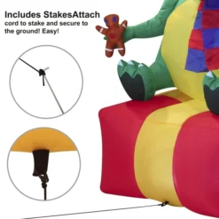 6ft Inflatable LED Christmas Dinosaur Sitting On A Gift -Christmas Decorations Store 6ft Inflatable LED Christmas Dinosaur Sitting on a Gift 3 result 600x612 1