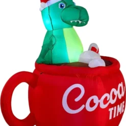 6ft Inflatable LED Christmas Dinosaur In A Huge Mug -Christmas Decorations Store 6ft Inflatable LED Christmas Dinosaur in a Huge Mug 5 600x762 1