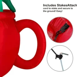 6ft Inflatable LED Christmas Dinosaur In A Huge Mug -Christmas Decorations Store 6ft Inflatable LED Christmas Dinosaur in a Huge Mug 6 600x613 1