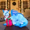 6ft LED Blue Christmas Inflatable Dragon Guarding Gift 2 6ft LED Blue Christmas Inflatable Dragon Guarding Gift -Christmas Decorations Store 6ft Inflatable LED Christmas Dragon Guarding Gift 7 600x600 1